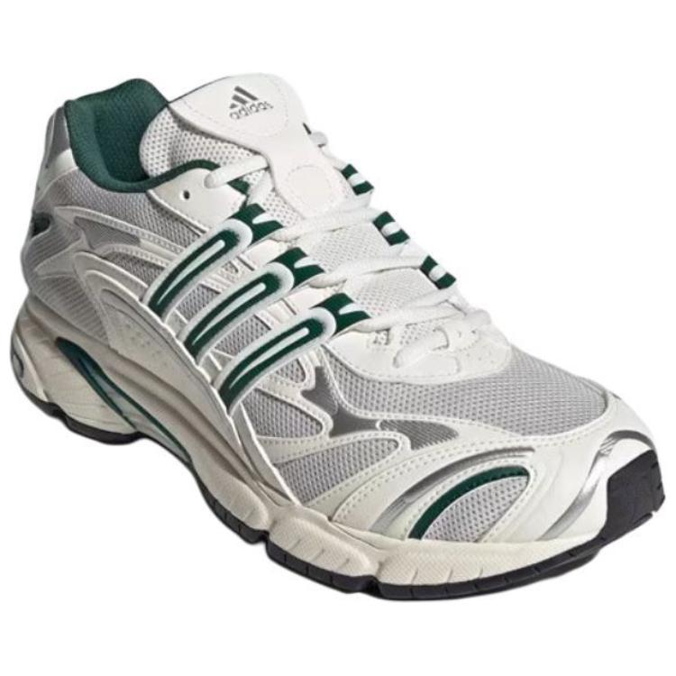 Adidas Originals Temper Run 2.0 Trendy Sports Non-Slip Wear-Resistant Low-Top Dad Shoes Unisex Sneakers White Gray Green JR9561