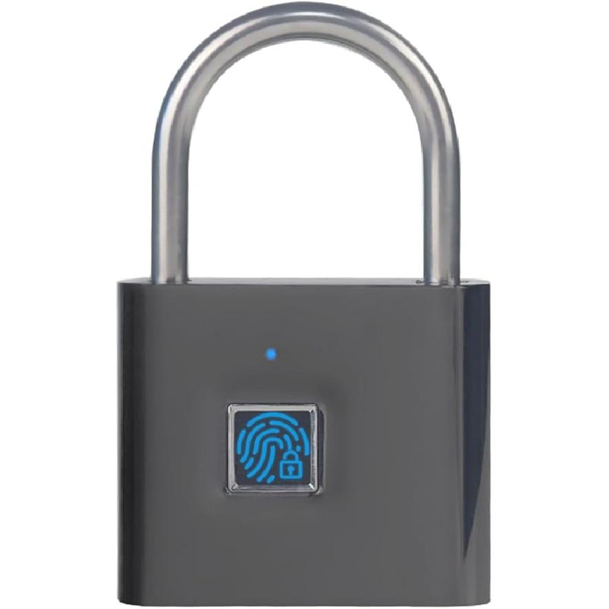 Keyless Portable USB Charging Fingerprint Lock,Smart Padlock Quick Unlock Waterproof and Rustproof,Smart Lock for Warehouses, Gym, Schools, Homes,