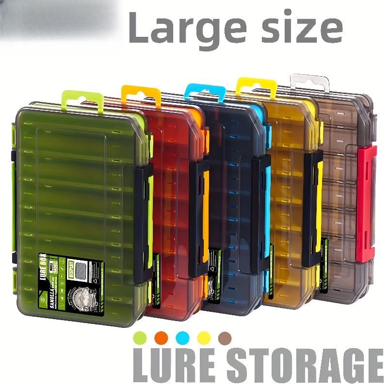 1PC Double Sided Fishing Tackle Case - Waterproof and Durable, Ideal Storage Tool for Baits, Hooks and Accessories