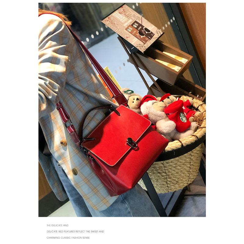 Genuine Leather Shell Bag for Women, Top Grain Oil Wax Cowhide Shoulder Purse, 2026 New Minimalist Clutch, Soft Texture Crossbody Bag, Vintage Style