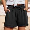 Women’s Drawstring Elastic Waist Casual Shorts with Pockets Relaxed Fit Lightweight Soft Fabric Summer Lounge Bottoms