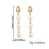 Handmade Drop Earrings Boho Style Sea Star Shell Earrings Summer Woven Hoop Earrings  Women Jewelry
