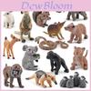 Conjunto de Modelos de Animais Esquilos Com Figuras Realistas de PVC Para Brincadeiras Educativas e Entusiastas de Colecionismo