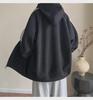 Unisex Striped Splicing Hooded Cardigan - Heavy Spring/Autumn Jacket