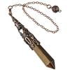 Energy Crystal Pendulum Spiritual Gem Stone Pendant Retro Reiki Pendulum  Dowsing