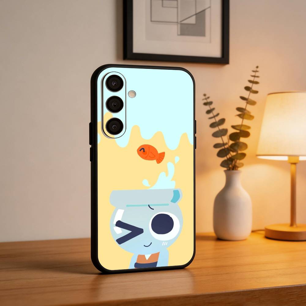 Cartoon Goob D-Dandys W-World Phone Case For Samsung A73,A21s,A22,A31,A32,A52,A53,A71,A80,Soft Black Shell