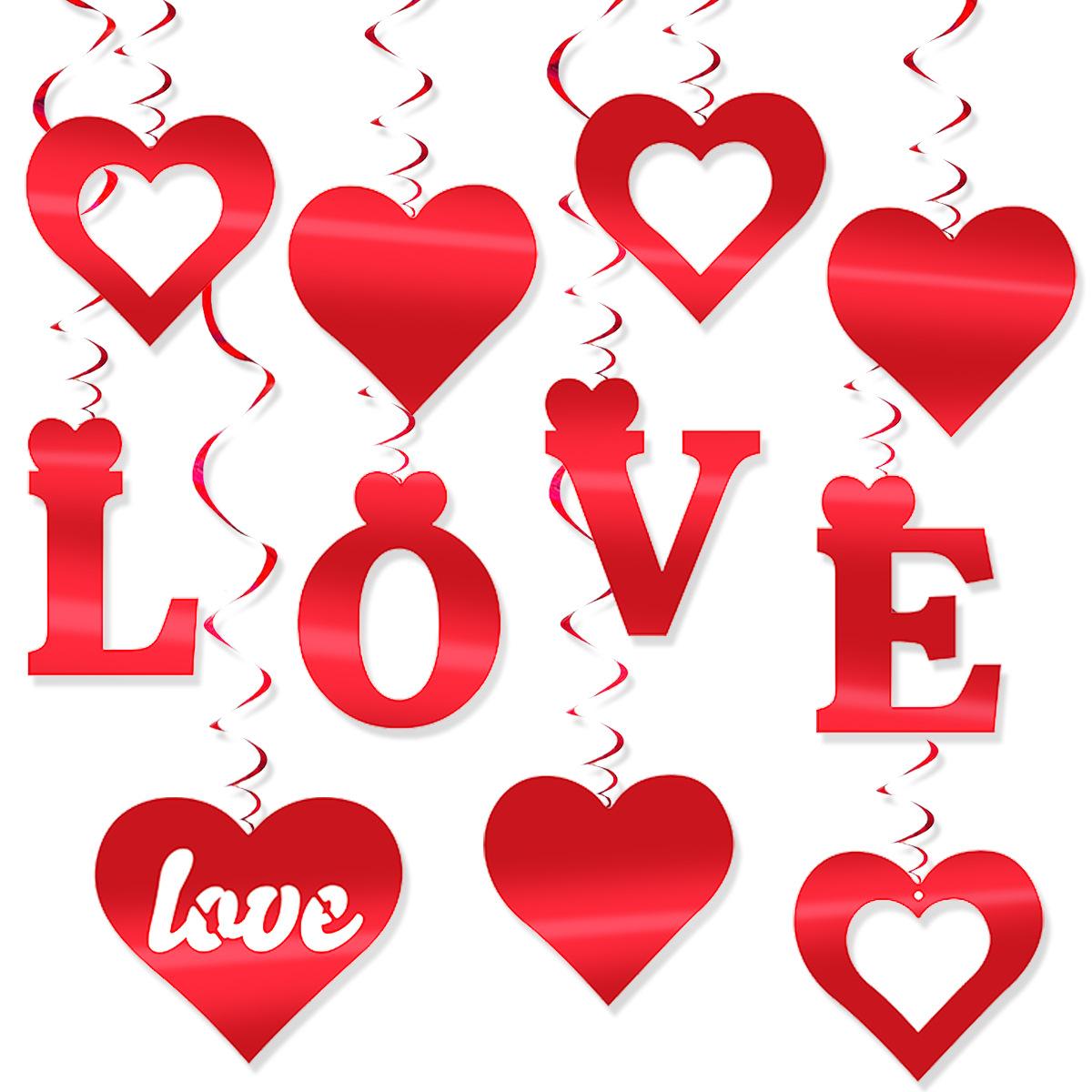 

Valentine S Day Wedding Proposal Decoration Vortex Love Love Pet Spiral Pendant Valentine s Day PET love spiral