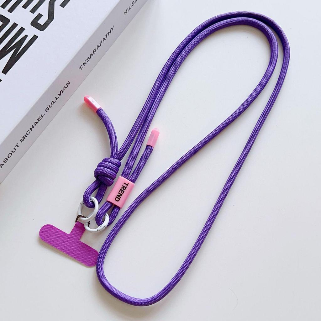 Versatile Adjustable Crossbody Phone & Camera Lanyard - Woven Anti-Lost Strap for Outdoor Sports.