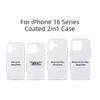 iPhone 16 Film Coating Two-in-One Heat Transfer Sublimation Case for Apple Promax