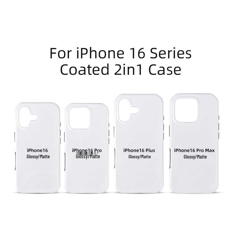 iPhone 16 Film Coating Two-in-One Heat Transfer Sublimation Case for Apple Promax