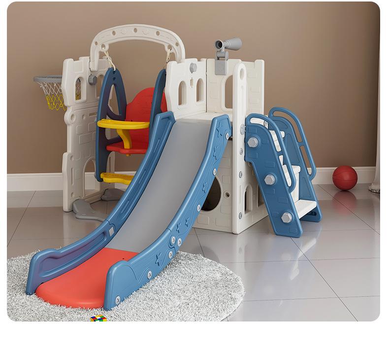 Extra Large Foldable Indoor Slide and Swing Set for Kids