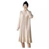 Französisches Chic Fischschwanz Pelzkleid: Herbst/Winter Gemütliches Strickkleid in mittlerer Länge