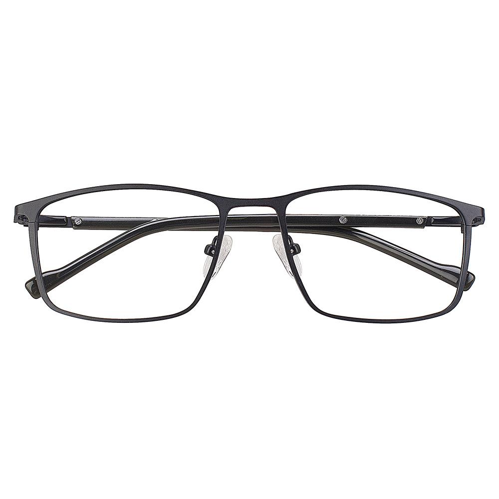 Men'S Business Glasses Frame Plain Face Metal Box Advanced Myopia Flat Light Glasses Frame