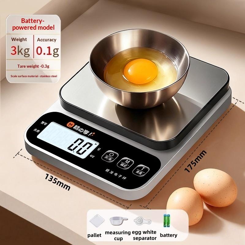 Kitchen Scale Electronic Scale Household Small Precision Electronic Weighing High Precision Food Scale Baking Gram Weighing A3