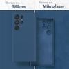 Coque - Samsung - Galaxy S24 Ultra - Silicone Liquide - Bleu Marine - Effet Mat