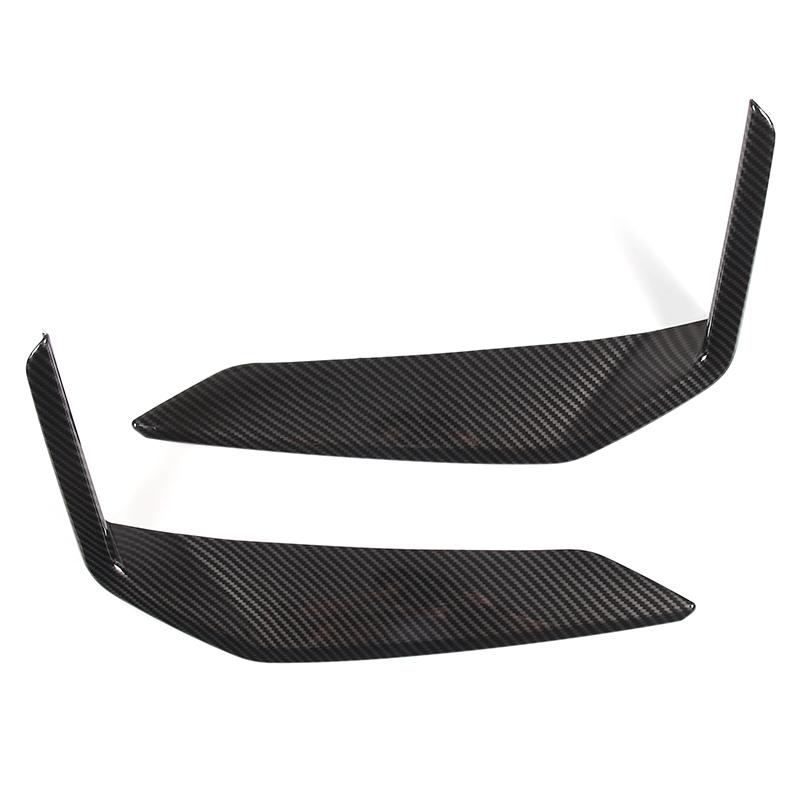 For BMW X1 iX1 U11  2024 ABS Carbon fiber/Black Car Front Bumper Side Molding Cover Trim Accessories