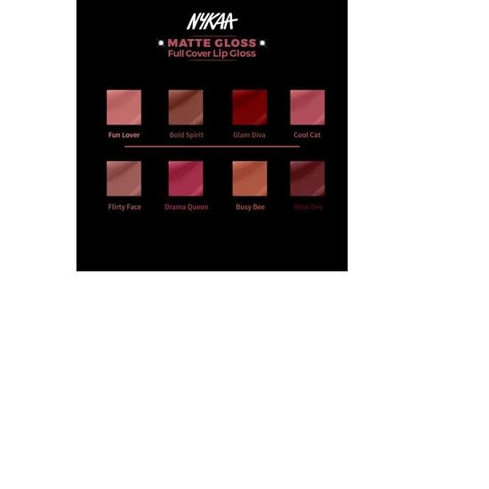 Nykaa 8 Hour Lasting Full Cover Matte Gloss - Glam Diva