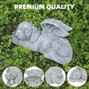 .Resin Angel Dog Cat Statue Garden Decor Puppy Tombstone Sculpture Ornaments Gifts For Yard Home Decoration Living Room Supplies