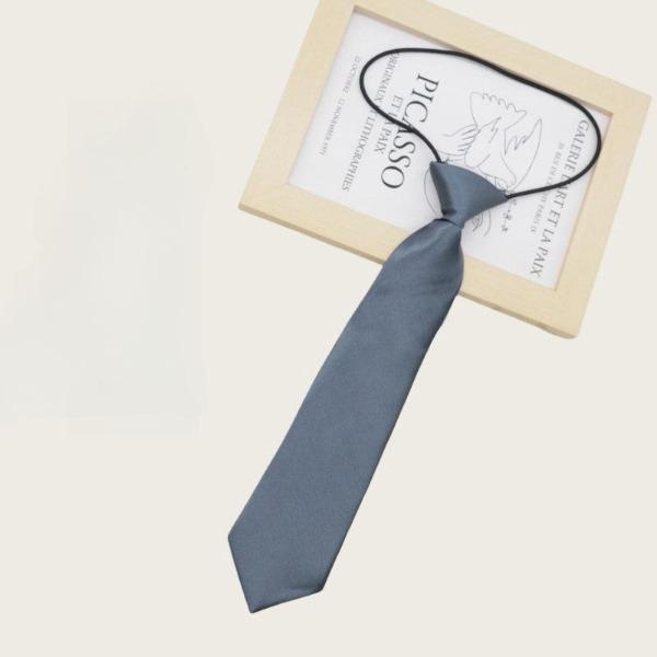 Large Quantity Production Boys And Girls Solid Color Small Tie Children'S Performance Class Uniform Adult Shirt Short Tie