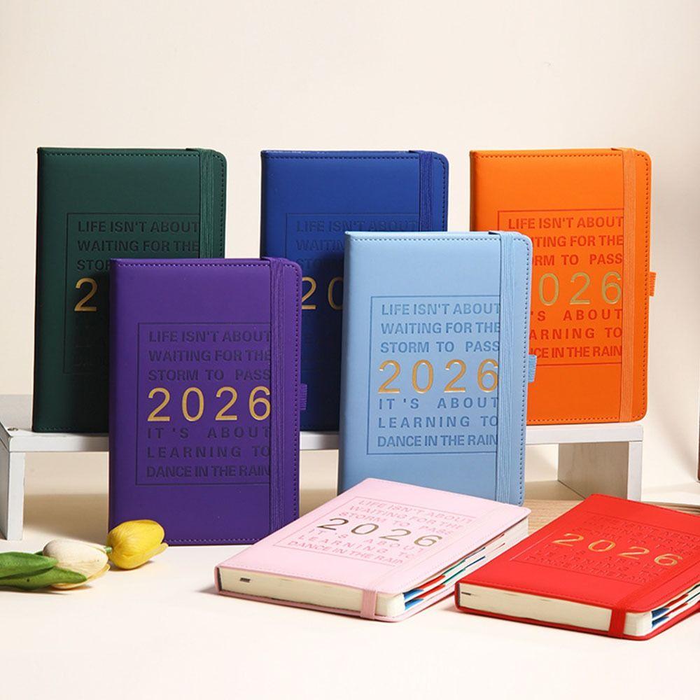 English 2026 Schedule Book A5 Diary Weekly Planner Multifunctional Notebook  School Office Supplies