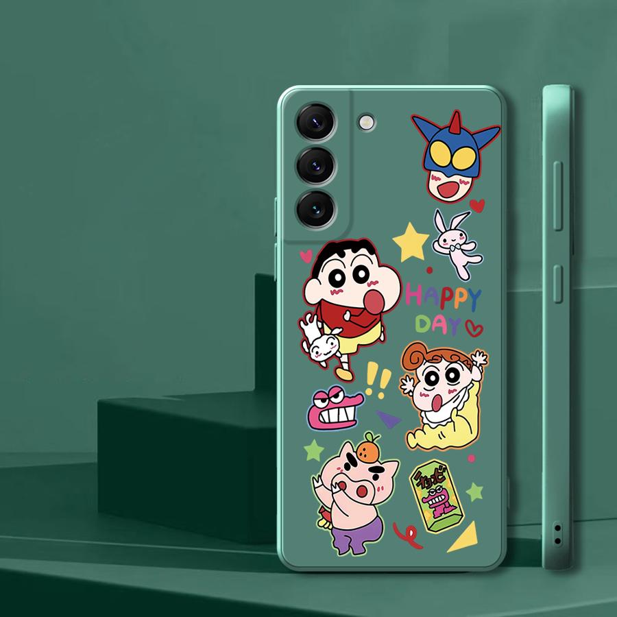 Case for Samsung Galaxy A20s A30s A06 A71 A73 A03 A02s A50 A56 A05 A04 A53 Phone Cover Cartoon Cute Shin-chan