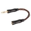 2.5mm to 3.5mm Sound Cable Female to Male Single Crystal Copper Core Gold Plated Connector Headphone Adapter Cable 5.5in