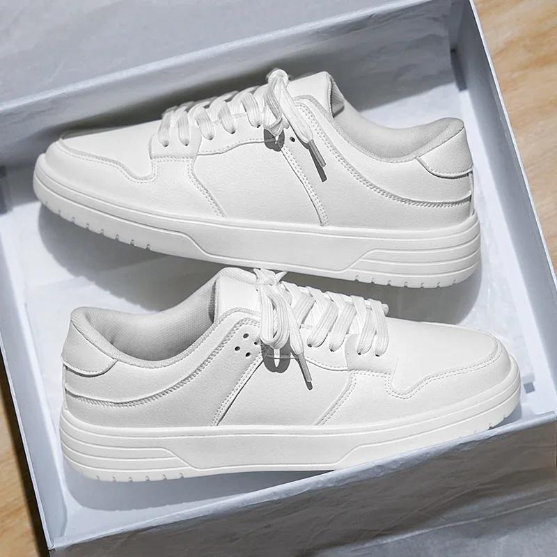 

Мужские кеды для скейтбординга на платформе, износостойкие, для ходьбы, бега, дышащие, модные, кожаные, повседневные, для джоггинга, спортивные 39