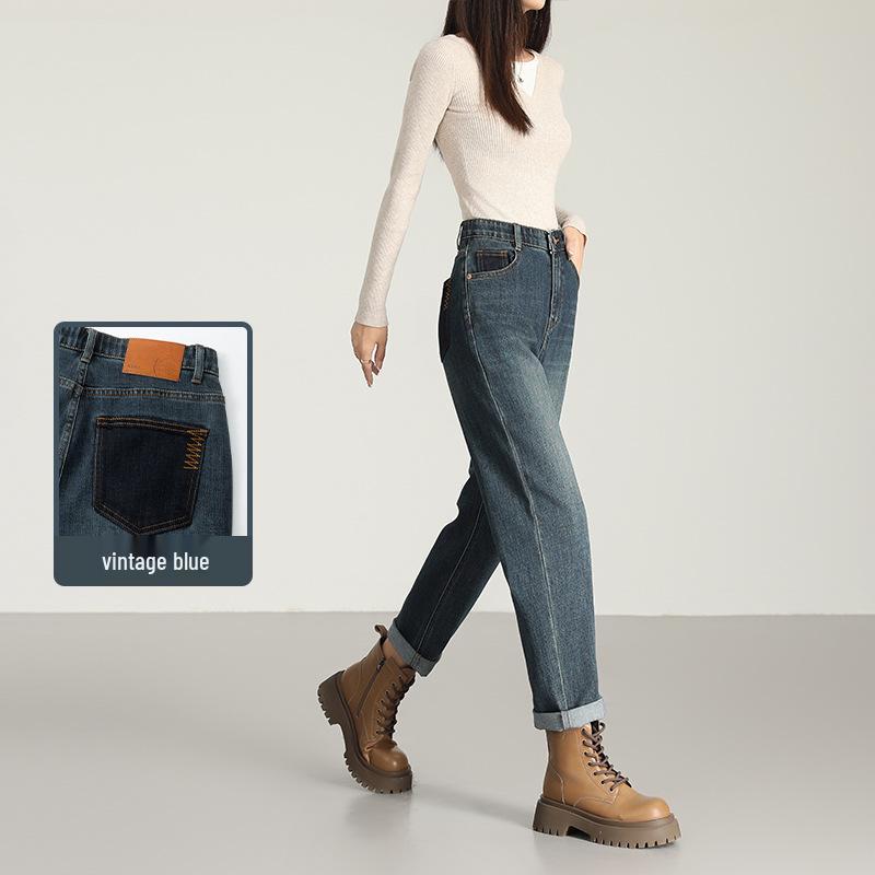 

Женские джинсы галифе Весна/Лето 2025: Эластичная талия, Приталенный крой, 3D вышивка, С высокой посадкой, Длина до щиколотки Extra Extra Large