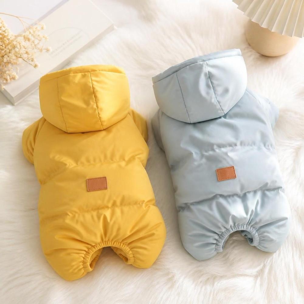 Plush Dog Hiking Jacket Windproof Dog Bodysuit Fashion Dog Vest Coat for Small Medium Dog