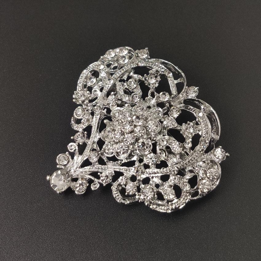 Broșă Elegantă Inimă cu Strasuri Lanzhihai pentru Femei