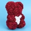 Beautiful Unique Bear Shape Simulation Flower Artificial Rose Decor Gift for Valentine"s DayDark