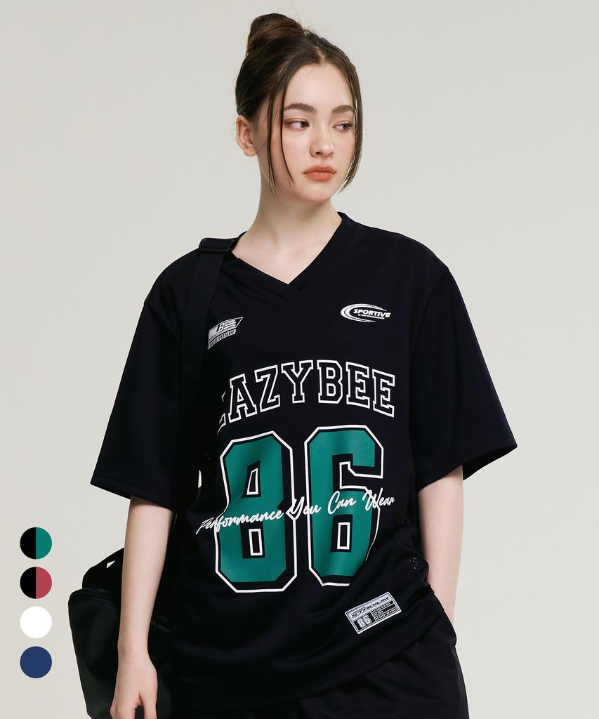 Leijibi Mixed Mesh Jersey Oversized Short Sleeve W (4 Colors)