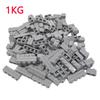 1KG Striped Bricks MOC Building Blocks Toys Palace Castle Creative Figures Military City House Wall DIY Parts Children's Toys