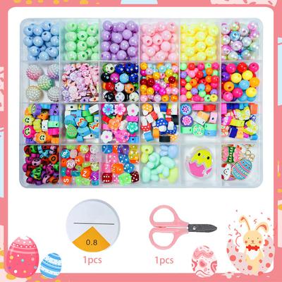 Easter 24 Grid Diy Jewelry Material Handmade Bracelet Necklace, Puzzle Set Children
