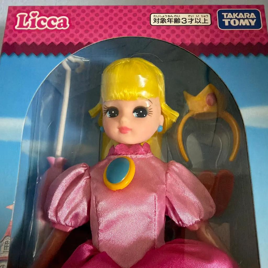 Takara Tomy Licca-chan Super Mario Princess Peach Style Doll 2 Set Japan