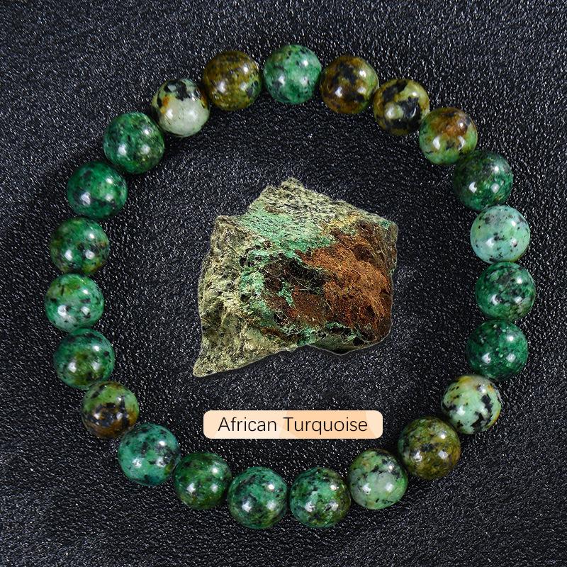 

Браслет з натурального каменю агату, кристалічний браслет з намистин, браслет з апатиту лазуриту, чоловічі та жіночі прикраси. Браслет удачі