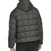 Adidas Solid Color Logo Print Zip Hooded Down Jacket Men Outerwear Green DZ1449