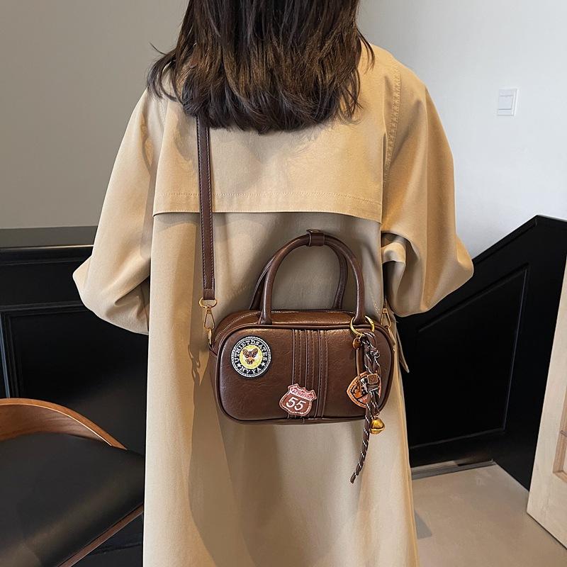 2025 New Premium Women's Bag Handbag Shoulder Backpack Badge Large Capacity Premium Bag