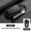 Leather Car Key Case Cover For Ford Focus Explorer Edge Mustang Fusion Mondeo Kuka Escape F250 F350 F450 F550 Galaxy Auto Parts