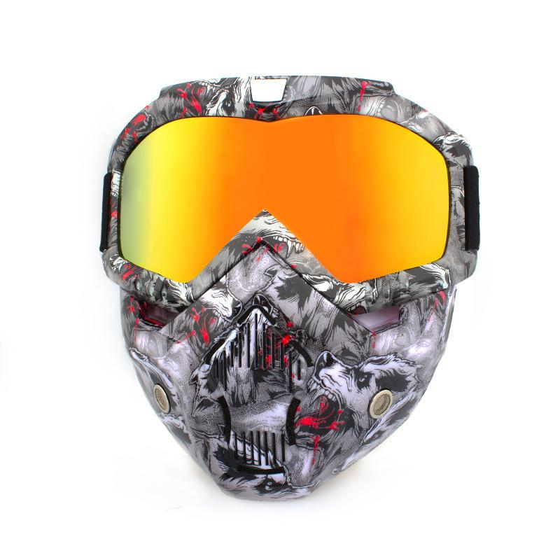 Retro face masks, goggles, off-road motorcycles, racing goggles, outdoor cycling glasses, skiing
