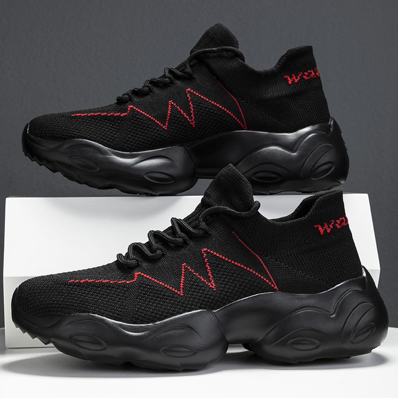 Summer new dad shoes socks shoes casual sports shoes breathable heightening socks shoes large size