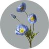 Silk Poppy Fake Flowers 4 Heads Artificial Flowers Simulation Long Poppies Home Table Wedding Party Decorative DIY Bouquets 1PCs