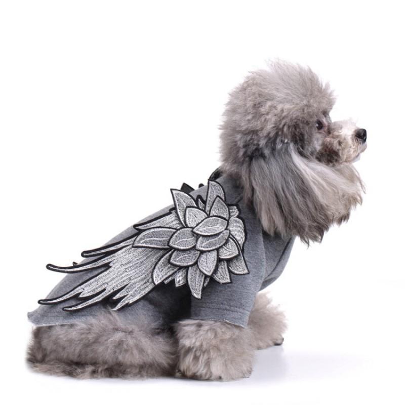 Pet Dog Costume Winged Angel Wings Outfit Small Medium Large Breeds All Season Cotton Hoodie