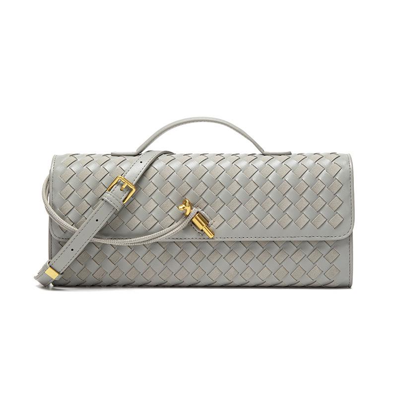 High-End Versatile Woven Baguette Crossbody Tote