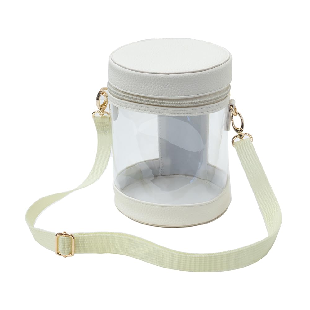 

Ita Bag Shoulder Itaba Plush Toy Oshikatsu Tubular Shoulder Bag Crossbody Transparent PVC Bag (Ivory) слонова кістка