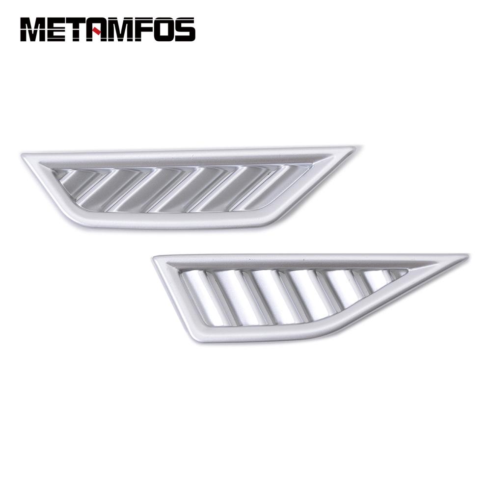 Front Air Condition Vent Outlet Cover Trim For Volkswagen VW Tiguan 2017-  Carbon Fiber Interior Accessories Car Styling