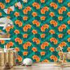 Exotic Leaves and Flowers Wallpaper for Living Room and Bedroom 50x1000