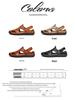 2025 Men's Toe-Loop Leather Sandals: Casual, Breathable Dual-Use Summer Sports Shoes