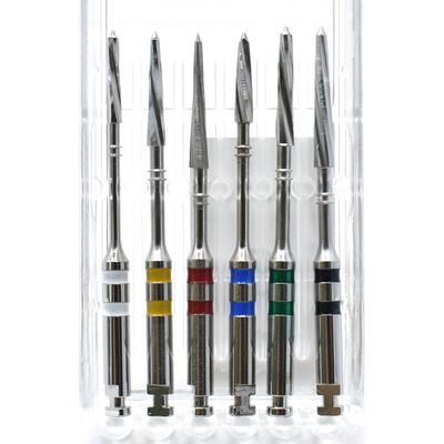 Dental Stainless Steel Reamers Drills For Screw Post  Clinic Lab Material 6Pcs In Pack