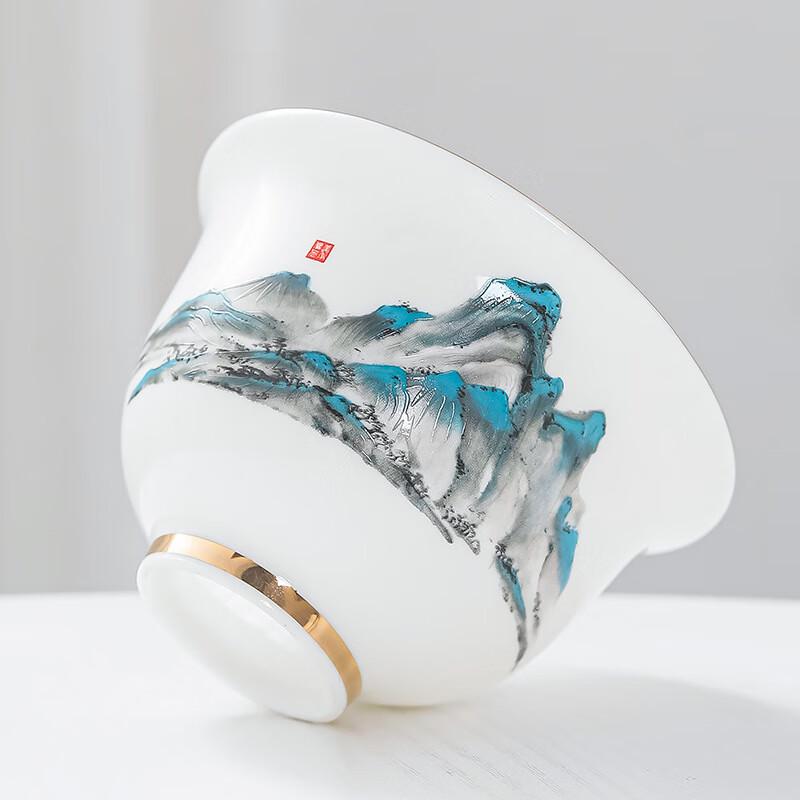 Chaxun Portable Travel Ceramic Tea Set with Gaiwan